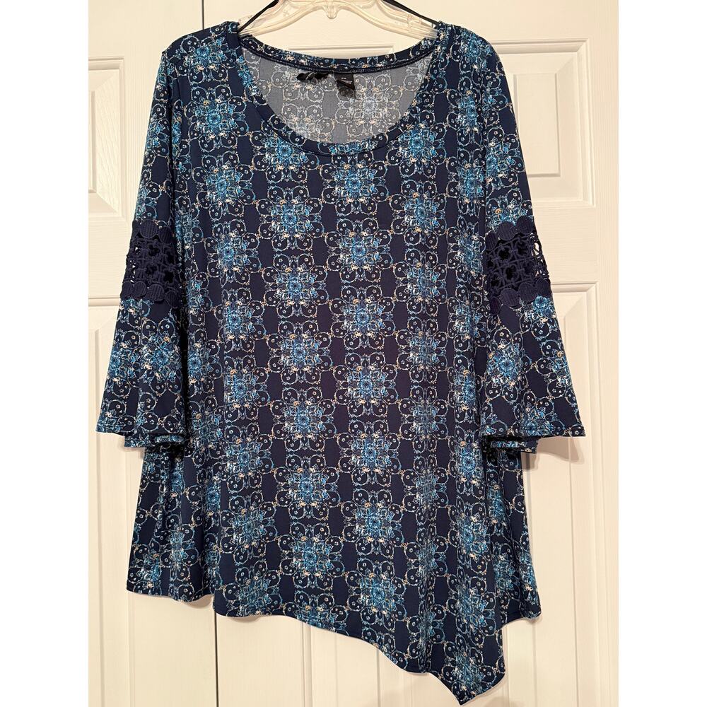 New Directions Women's Tunic Blouse, Size 2X